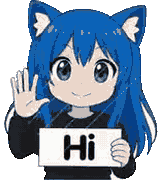 Blue Cat Girl